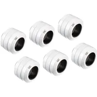 Alphacool Eiszapfen PRO 16mm HardTube Fitting G1/4 - White Sixpack