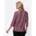 Sieh an! 2-in-1-Shirt in bordeaux-silberfarben | Gr.: 38