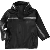 BMS Matschjacke - Regenjacke für Kinder - 100% wasserdicht schwarz 110