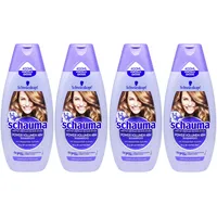 4x Schauma Shampoo POWER VOLUMEN 400ml feines plattes Haar Wasserlilien-Extrakt