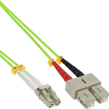 InLine LWL Duplex Kabel, LC/SC, 50/125μm, OM5, 15m