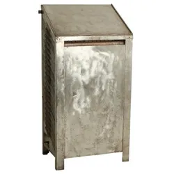 Ludow - Vintage Setzkasten Schrank silber