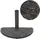 vidaXL Schirmständer Harz Halbrund 9 kg Bronze