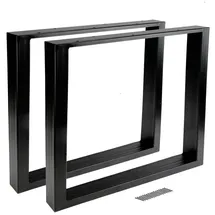 Köhko Montixx® 2er Set (1 Paar) Tischkufen& Tischbeine Tischuntergestell Möbelfüße B50 Cm X H72 Cm