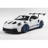Solido Porsche 911 GT3 RS 2024 weiß/blau 1:18 Modellauto