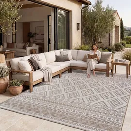 Paco Home Vermont 184 Webteppich 200 x 280 cm beige