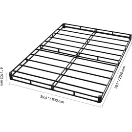 Vevor Boxspring Queensize mit Stoffbezug, Boxspringfeder Boxfeder 2010x1510x102mm