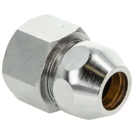 tecuro gerade Quetschverschraubung Ø 12 mm x G 1/2 Zoll Ig, flachdichtend, Messing verchromt