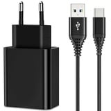 USB Ladegerät Quick Charge 3.0 Schnellladegerät für Samsung Galaxy A51 A71 A52S A52 5G S10 Plus S9,M10 M11 M12 M13 M20 M21 M22 M23 A21S A30S A50 M33 M32,18W Handy Netzteile Ladeadapter und 2M Kabel