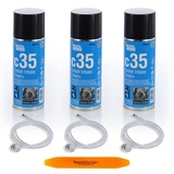 Need4Street 3er Pack BIZOL Diesel Intake Clean+ C35 Turbolader Reiniger 400ml mit Entriegelungskeil, AGR Reiniger Diesel zur Reinigung von Luftansaugsystemen, reduziert Kraftstoffverbrauch