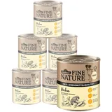 Dehner Fine Nature Hundefutter, Nassfutter in Lebensmittelqualität, für ausgewachsene Hunde, Huhn, 6 x 800 g Dose (4.8 kg)