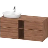 Duravit D-Neo Konsolenwaschtischunterbau wandhängend Nussbaum Matt 1400x550x664 mm - DE4970L04790000 DE4970L04790000