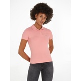 Tommy Jeans Poloshirt mit kurzer Knopfleiste Gr. XS (34), Tickled pink) , 36512765-XS