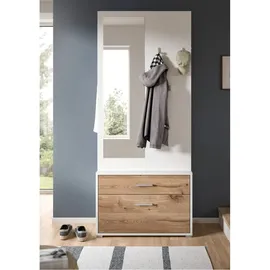 xonox.home Polo Garderobenschrank 80x190x38 cm weiß