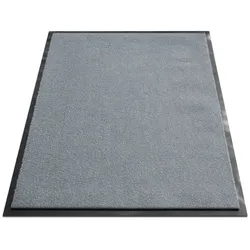 KARAT Schmutzfangmatte "Monochrom" - Teppich für Eingangsbereiche / 200 x 300 cm (Silbergrau)