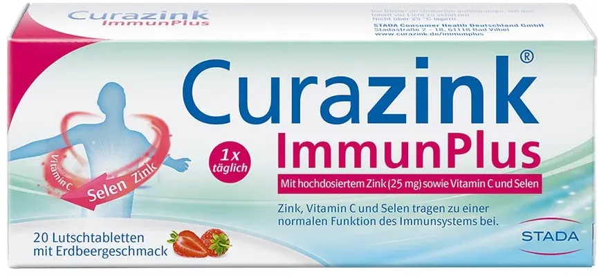 Preisvergleich Produktbild Curazink  ImmunPlus Unterstüzung der Abwehrkräfte 20 St