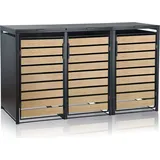 Zelsius Mülltonnenbox 3er 120-240 l anthrazit