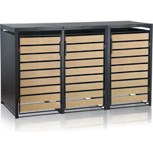 Zelsius Mülltonnenbox 3er 120-240 l anthrazit