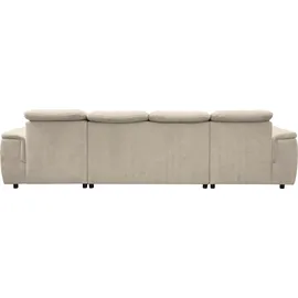 werk2 Wohnlandschaft Mikrofaser 330cm U-Form Beige