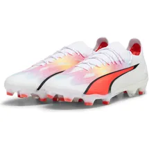 Puma Ultra Ultimate FG/AG Fußballschuhe 01 white/black/fire orchid 40.5