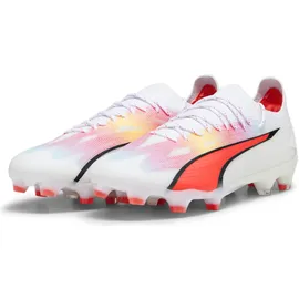 Puma Ultra Ultimate FG/AG Fußballschuhe 01 white/black/fire orchid 40.5