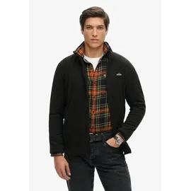Superdry Herren. Polar Fleece Reißverschlussjacke schwarz M - M