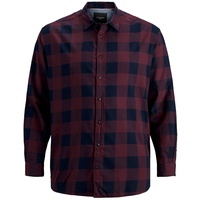 JACK & JONES Herren Jjegingham Twill Shirt L/S Ps Noos Hemd, Dusty Olive, 4XL Große Größen EU