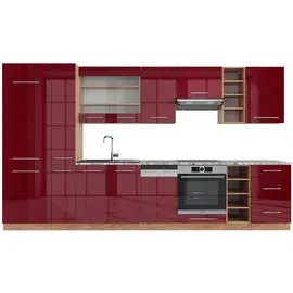 Vicco Küchenzeile Fame-Line 355 cm rot
