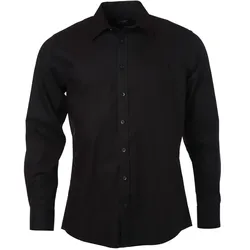Baumwollhemd Langarm "JN682" - 4XL - black