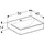 Geberit ONE Aufsatzwaschtisch 50 x 14 x 40 cm 505.030.01.6