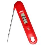 XVX - Digitales Fleischthermometer – 3 x schnellere Sofortanzeige in 0,5 Sekunden, Lebensmittel-Kochthermometer Genauigkeit ±0,1°C,