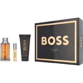 HUGO BOSS Boss The Scent Eau de Toilette 100 ml + Duschgel 100 ml + Eau de Toilette 10 ml Geschenkset 2