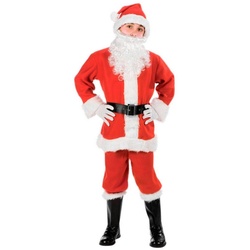 Metamorph Kostüm Santa Claus Kostüm für Kinder, Klassisches Kostüm für Weihnachtsmann-Lerhlinge rot 110-122