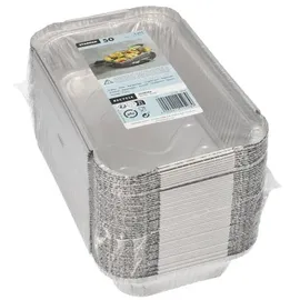 Papstar Starpak Schalen, Alu eckig 0,65 l 3,4 cm x 13 cm x 22 cm