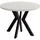 WFL GROUP Runder Esstisch 80 x 77 x 80 cm beige