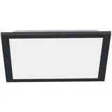 just light. Just Light LED-Deckenleuchte FLAT 1-flammig quadratisch schwarz