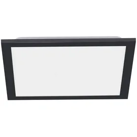just light. Just Light LED-Deckenleuchte FLAT 1-flammig quadratisch schwarz