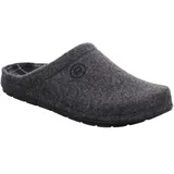 Rohde Herren Pantoffel Filz Hausschuh Memoryfußbett Rodigo-H 6744, Größe:44 EU, Farbe:Grau - 44 EU
