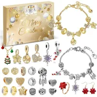 LuxusKollektion Adventskalender Schmuck Gold 2024 Mädchen Teenager Frauen DIY