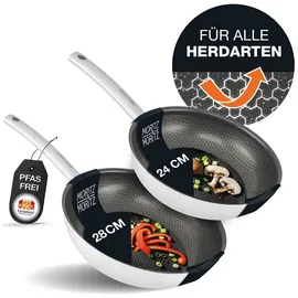 Moritz & Moritz Pfannen-Set 2-tlg. 24 cm + 28 cm