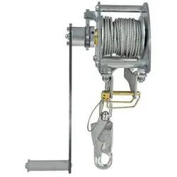 Lastwinde für Aluminium-Dreibock, inkl. Halterung