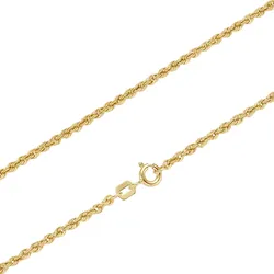 Goldkette FIRETTI "Schmuck Geschenk Gold 333 Halsschmuck Halskette Goldkette Kordelkette", gold (gelbgoldfarben), Halsketten, Damen, Gelbgold 333, L: 42cm B: 2,1mm, B:2,1mm