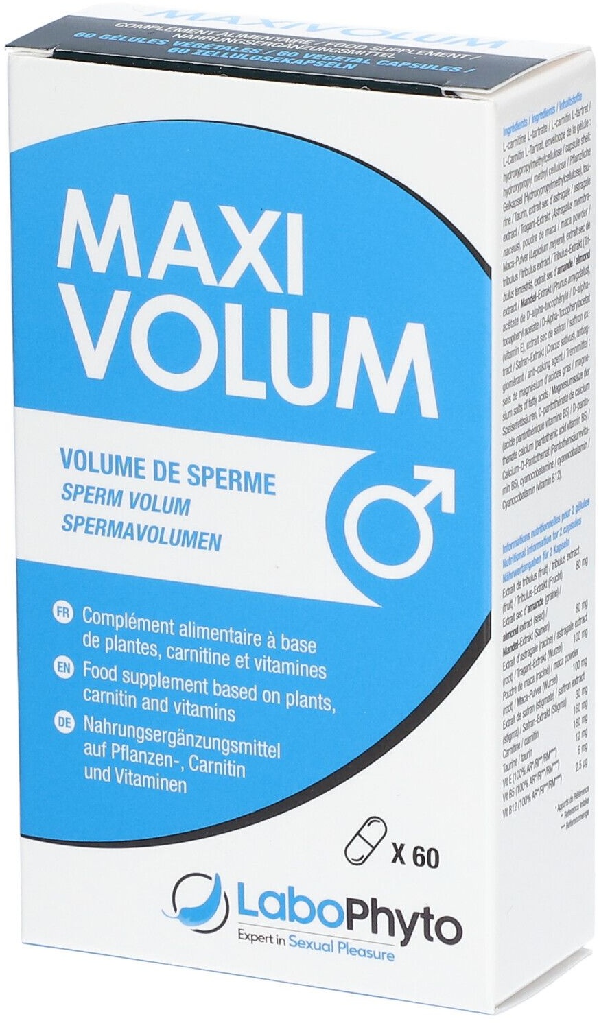 LABOPHYTO Maxi Volum Volume de sperme 60 pc(s) capsule(s)