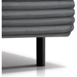 beautysofa LEA 180 x 200 cm Grau/Silber