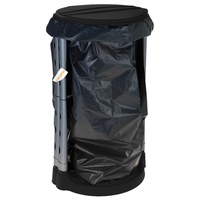 matrasa Stabiler Müllsackständer - ideal für Gelber Sack - für Säcke bis 120 L - Müllsackhalter Abfallhalter (120L - schwarz)