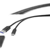 Renkforce USB-Kabel USB 3.2 Gen1 (USB 3.0 / USB 3.1 Gen1) USB-A Stecker, USB-C® Stecker 0.15 m Schwa