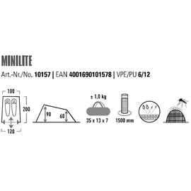 High Peak Minilite blau/grau