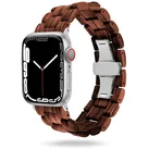 ONEFLOW Timber Strap für Apple Watch 6 (44mm) – Uhrenarmband im Holzdesign
