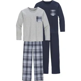LE JOGGER LE JOGGER, Pyjama in marine, grau-meliert | Gr.: 170/176