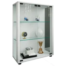 VCM Standvitrine Sintalo 60 x 25 x 80 cm Weiß